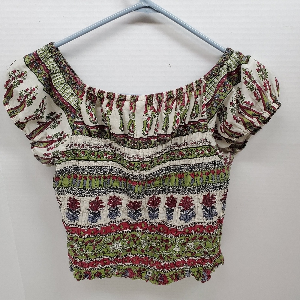 At Last & Co Womens Top with Floral Design.